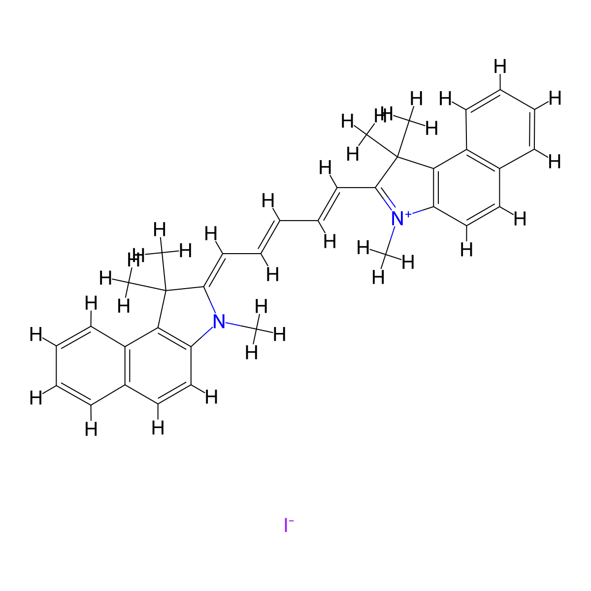 IR 676 Iodide molecular structure, CAS 56289-64-6