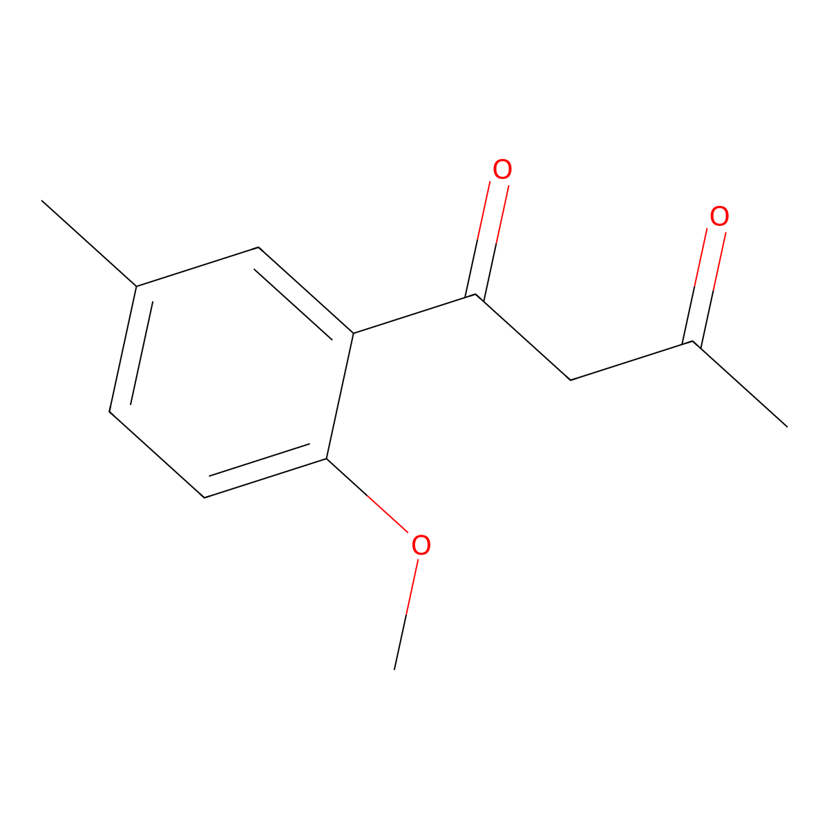 1-(2-Methoxy-5-methylphenyl)butane-1,3-dione molecular structure, CAS 56290-52-9