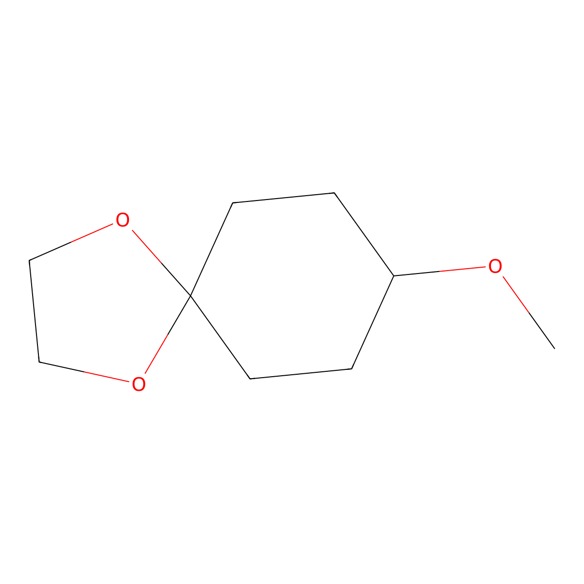 8-Methoxy-1,4-dioxaspiro[4.5]decane molecular structure, CAS 56292-99-0