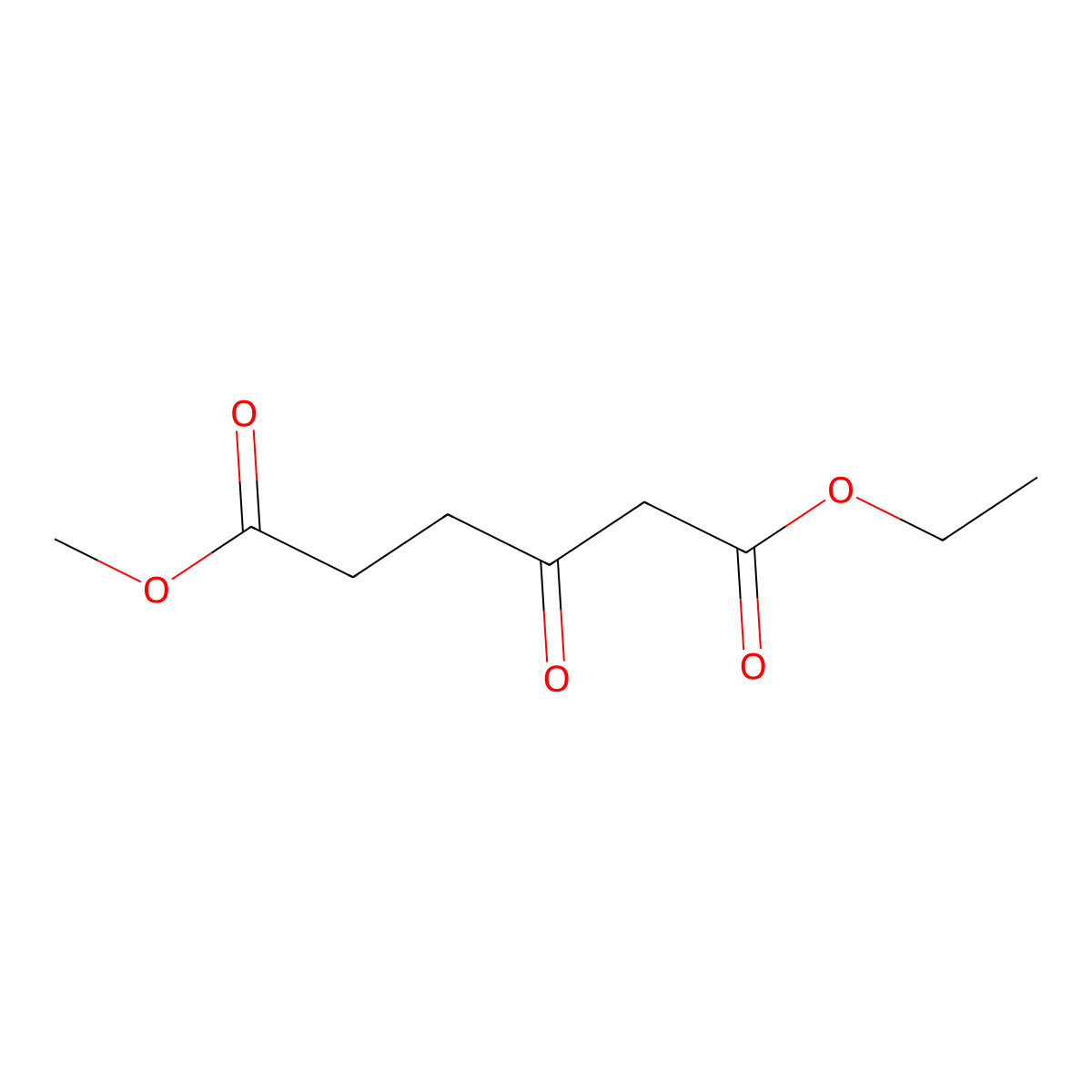 Hexanedioic acid, 3-oxo-, 1-ethyl 6-methyl ester molecular structure, CAS 56294-09-8