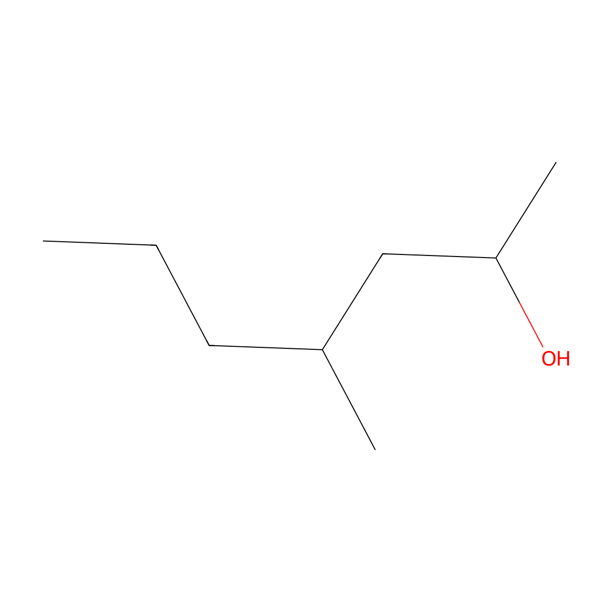 4-Methyl-2-heptanol molecular structure, CAS 56298-90-9