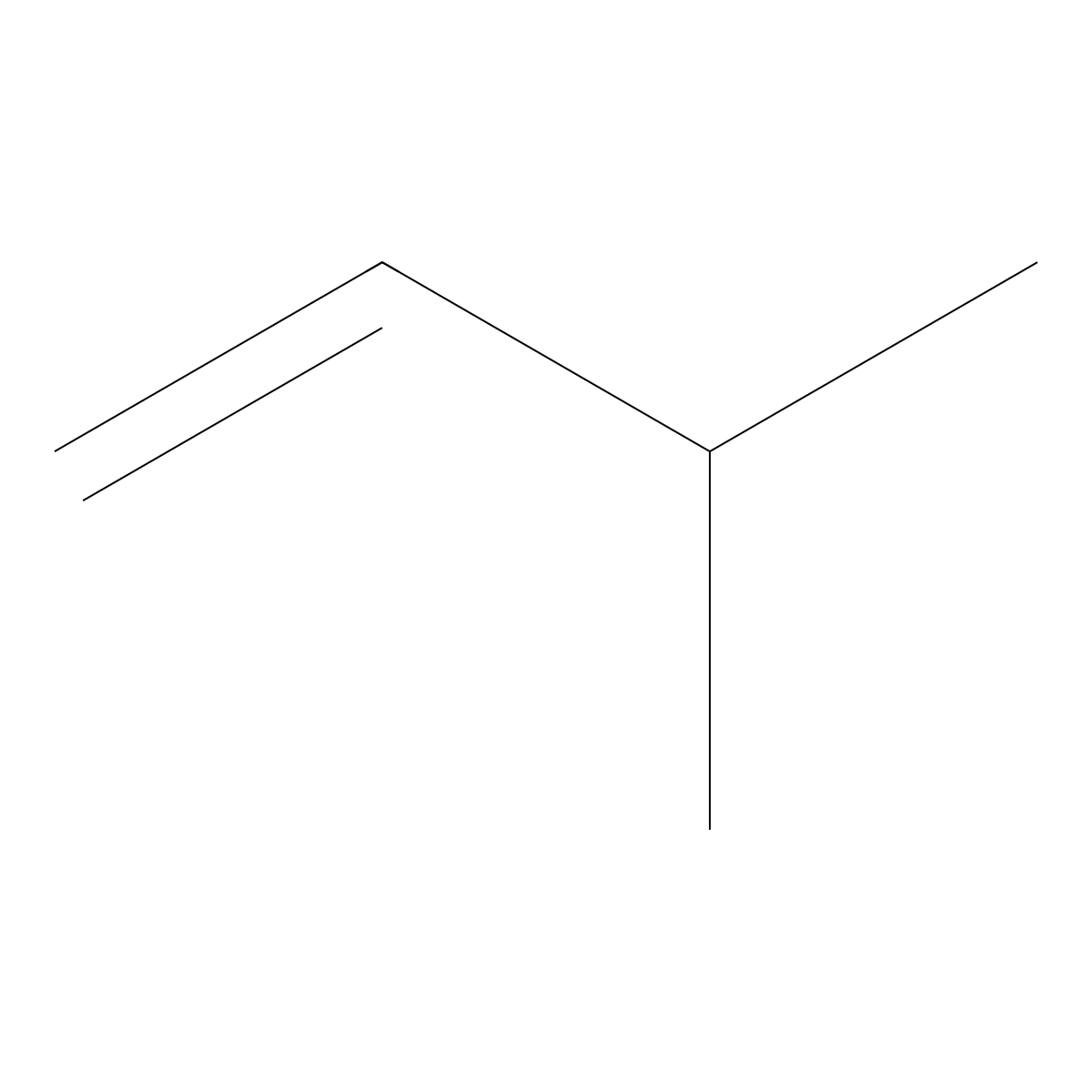 3-Methyl-1-butene molecular structure, CAS 563-45-1