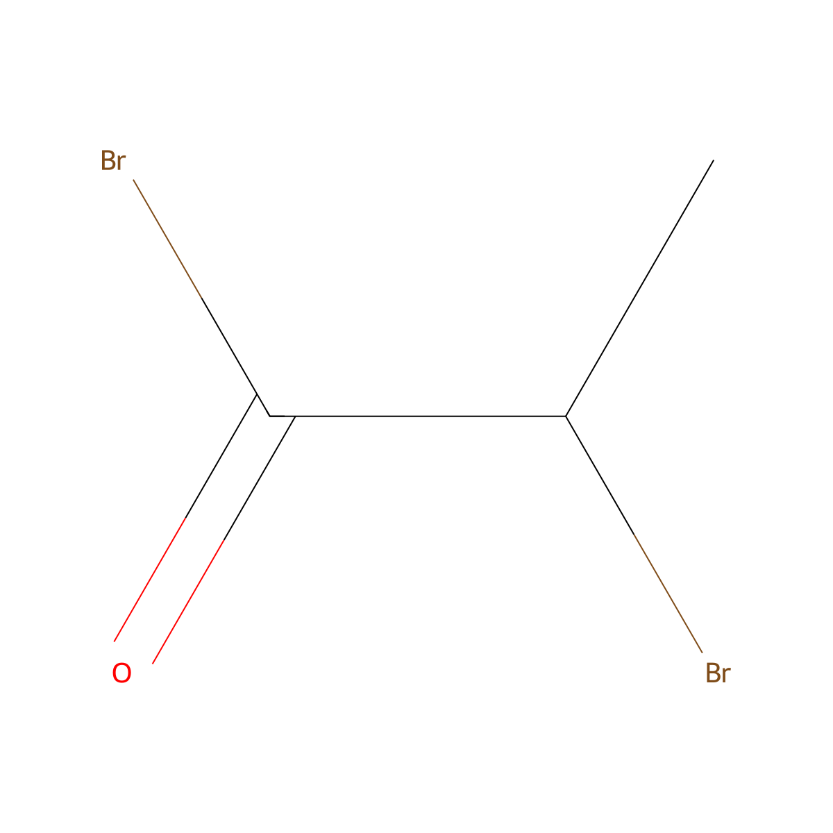 Propanoyl bromide, 2-bromo- molecular structure, CAS 563-76-8