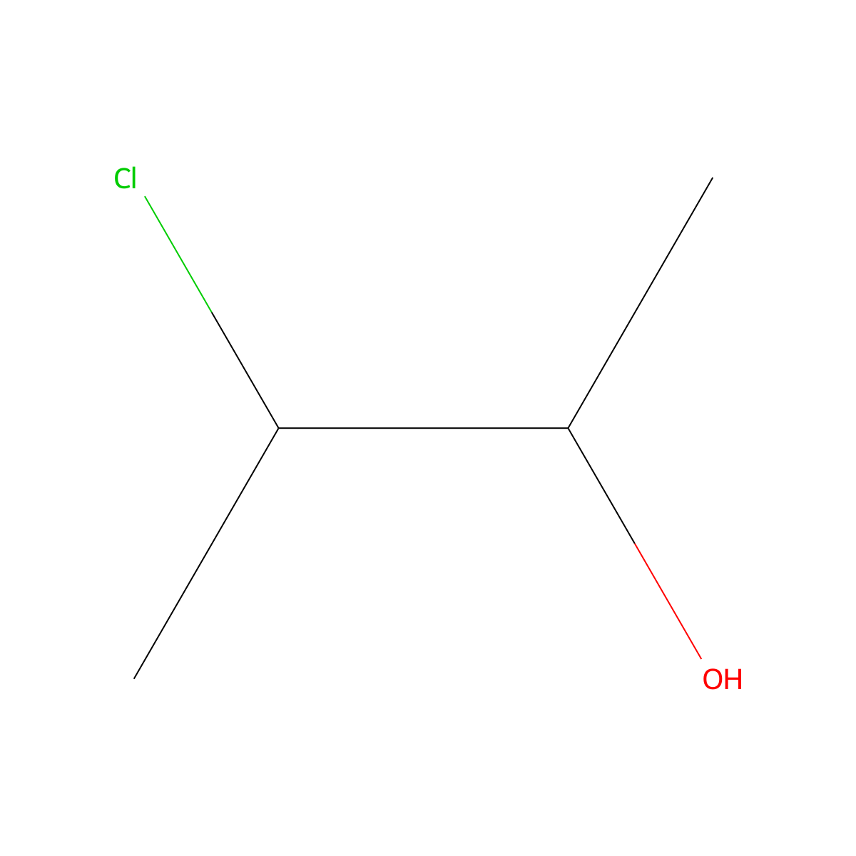 3-Chloro-2-butanol molecular structure, CAS 563-84-8