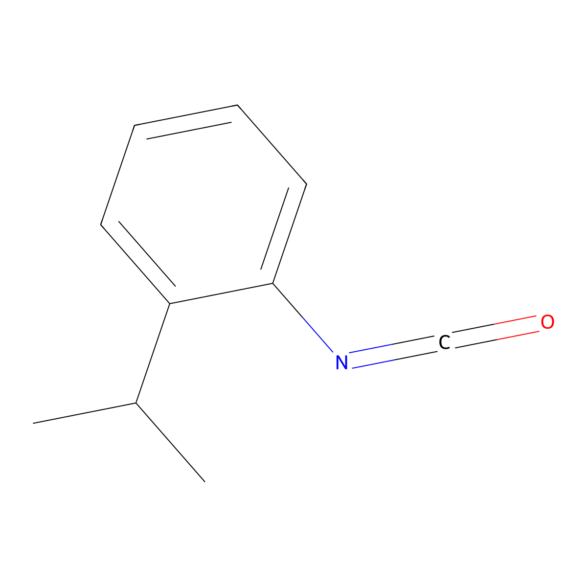 o-Isopropylphenyl isocyanate molecular structure, CAS 56309-56-9