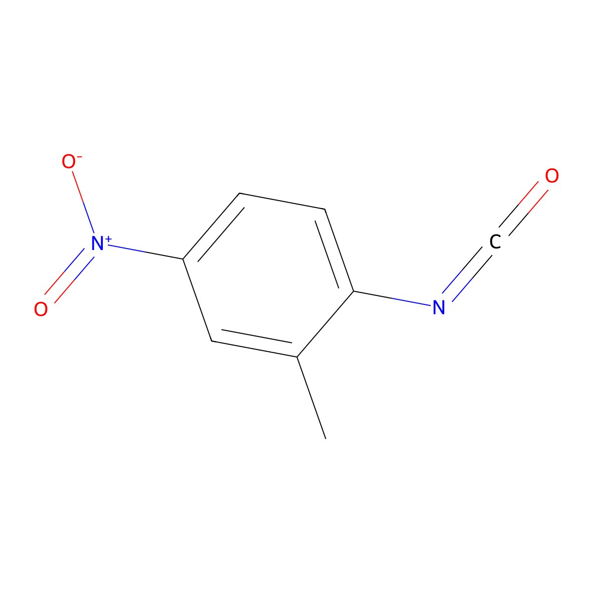 2-Methyl-4-nitrophenyl isocyanate molecular structure, CAS 56309-59-2