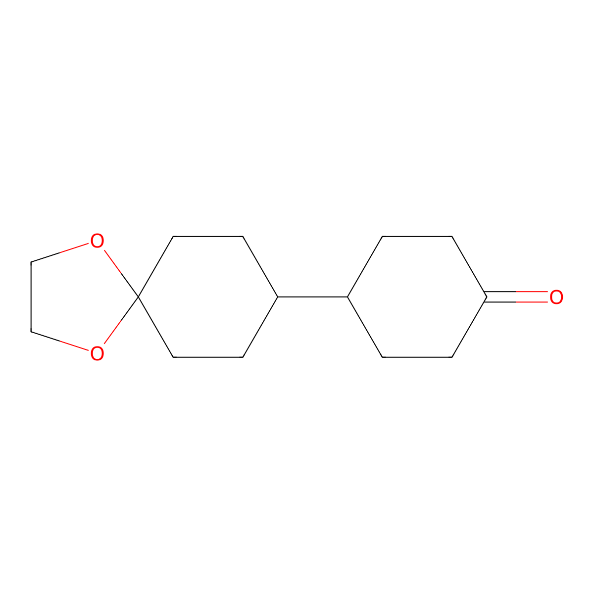 4-(1,4-Dioxa-spiro(4.5)dec-8-yl)-cyclohexanone molecular structure, CAS 56309-94-5