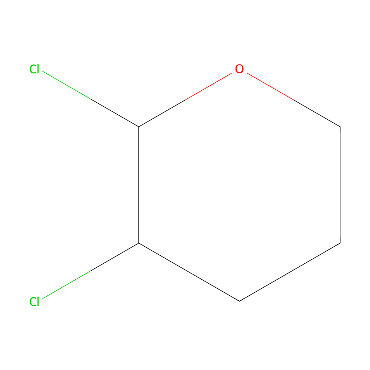 2,3-Dichlorotetrahydropyran molecular structure, CAS 5631-95-8