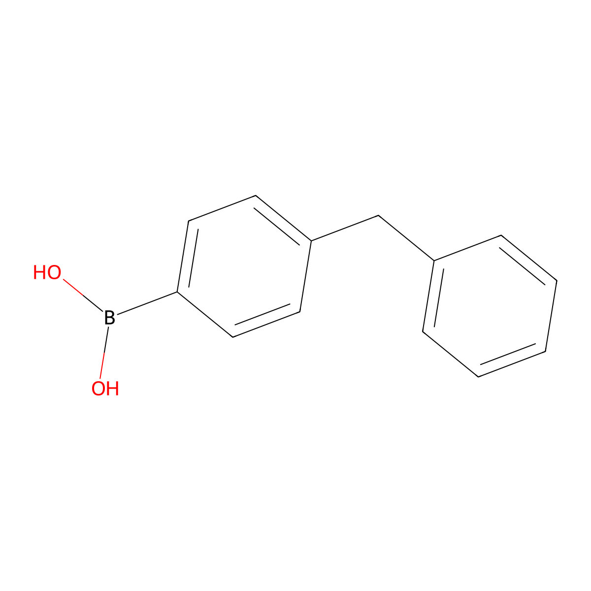 (4-Benzylphenyl)boronic acid molecular structure, CAS 56311-13-8