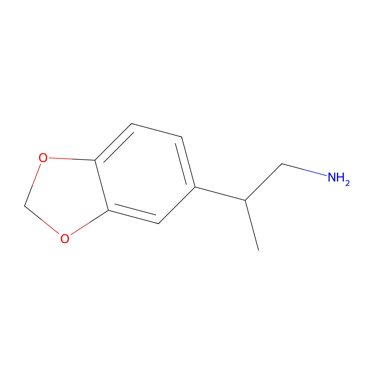 2-(Benzo[d][1,3]dioxol-5-yl)propan-1-amine molecular structure, CAS 56311-97-8