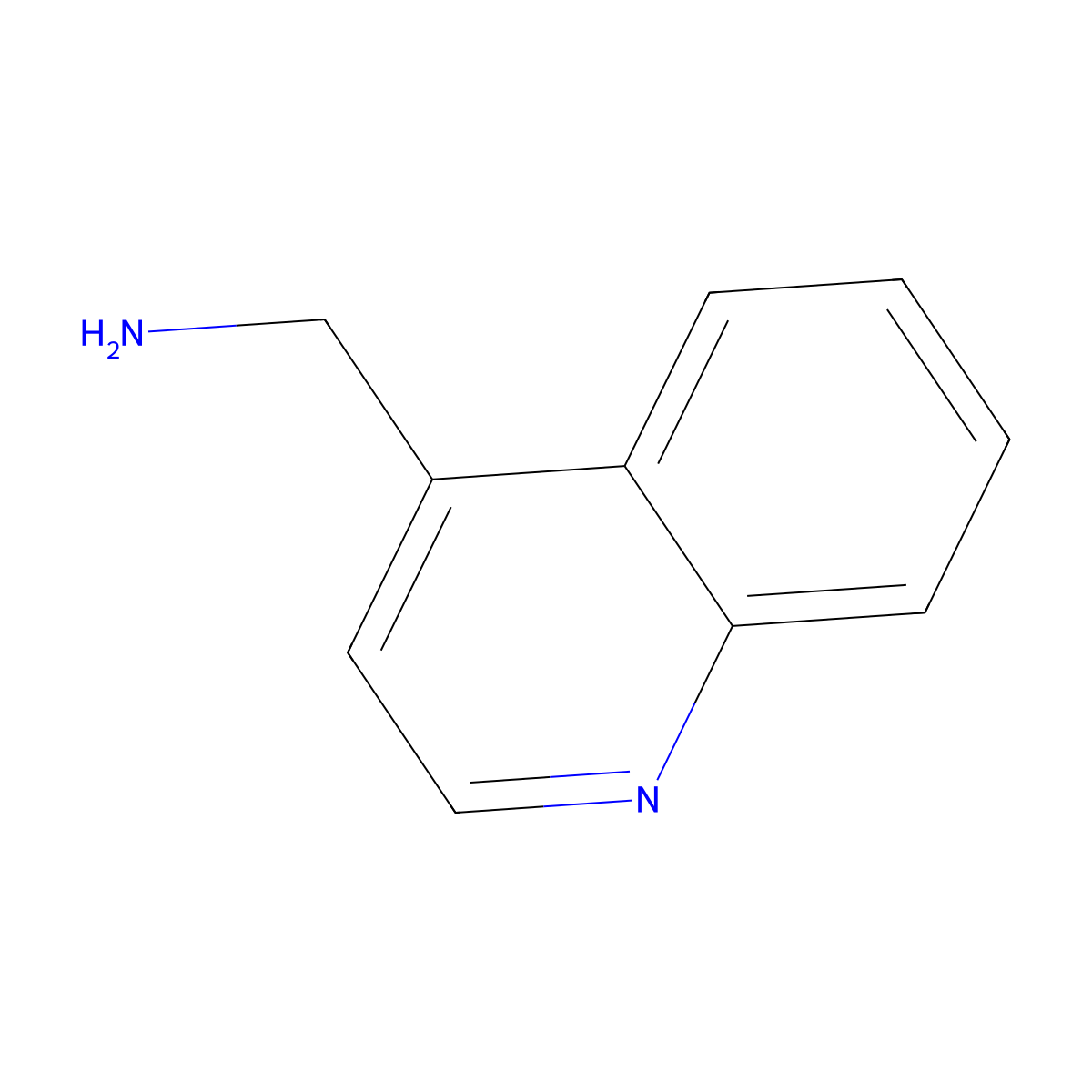Quinolin-4-ylmethanamine molecular structure, CAS 5632-13-3