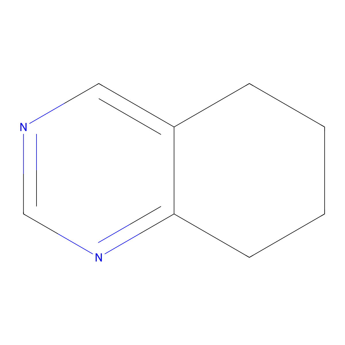 5,6,7,8-Tetrahydroquinazoline molecular structure, CAS 5632-33-7