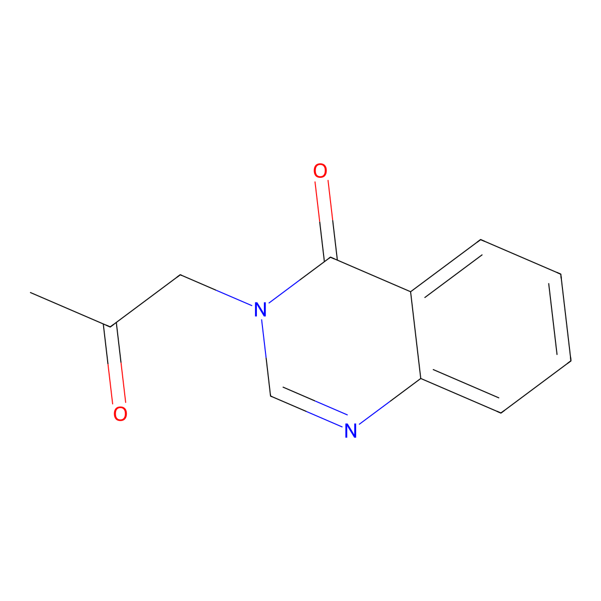 4(3H)-Quinazolinone, 3-acetonyl- molecular structure, CAS 5632-37-1