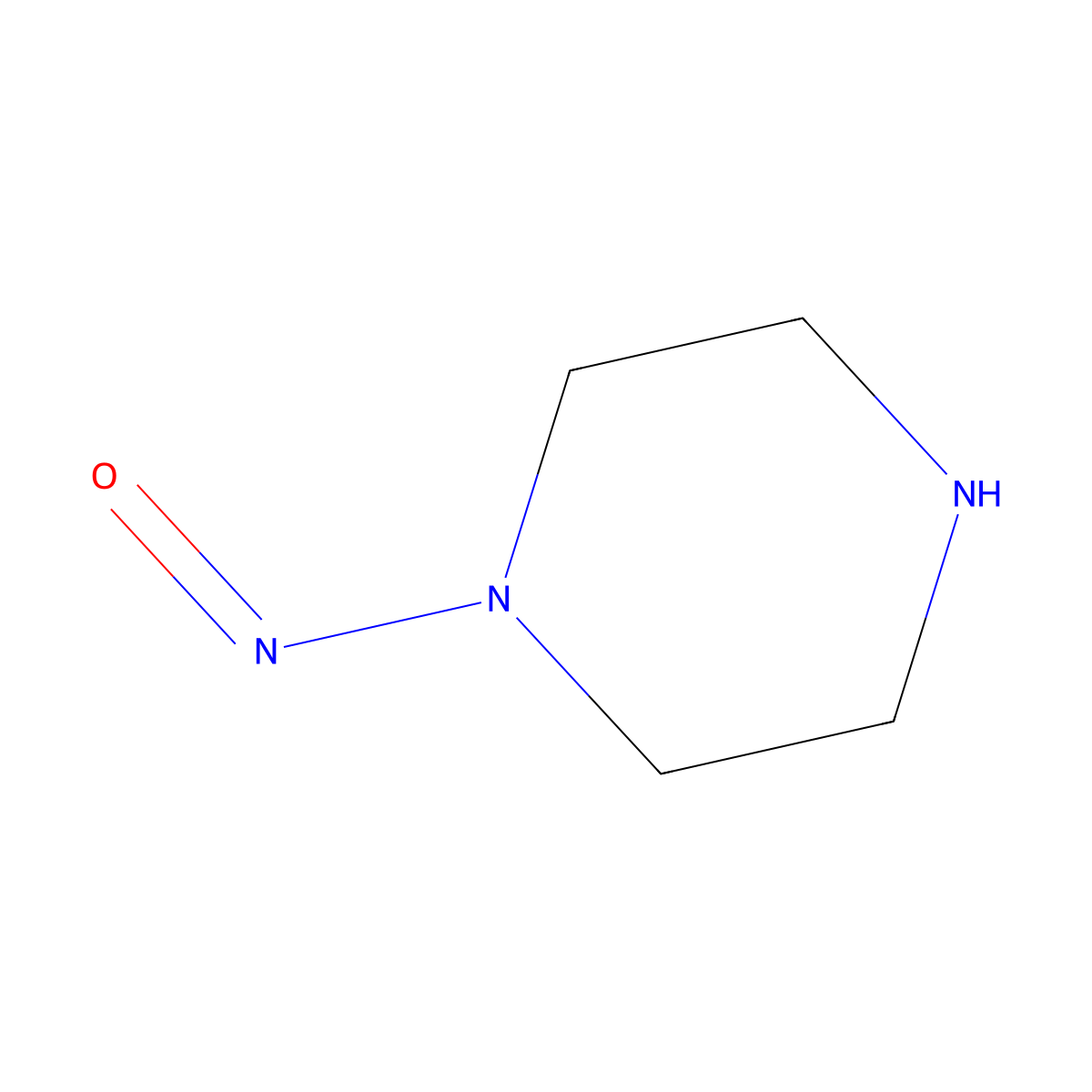 N-Nitrosopiperazine molecular structure, CAS 5632-47-3