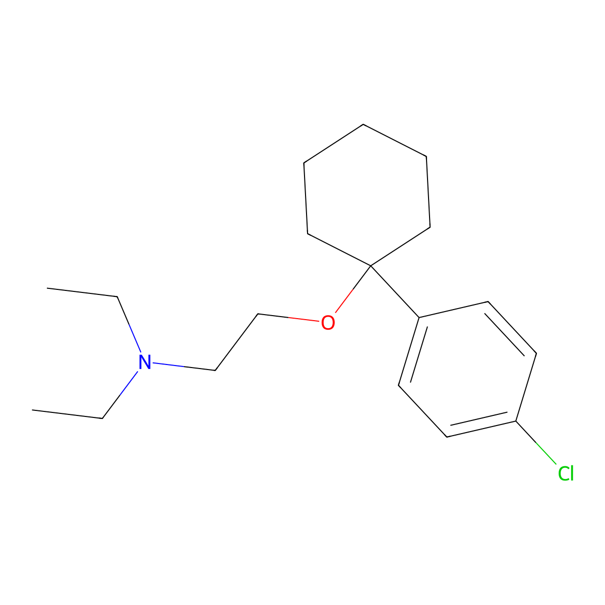 Clofenciclan molecular structure, CAS 5632-52-0