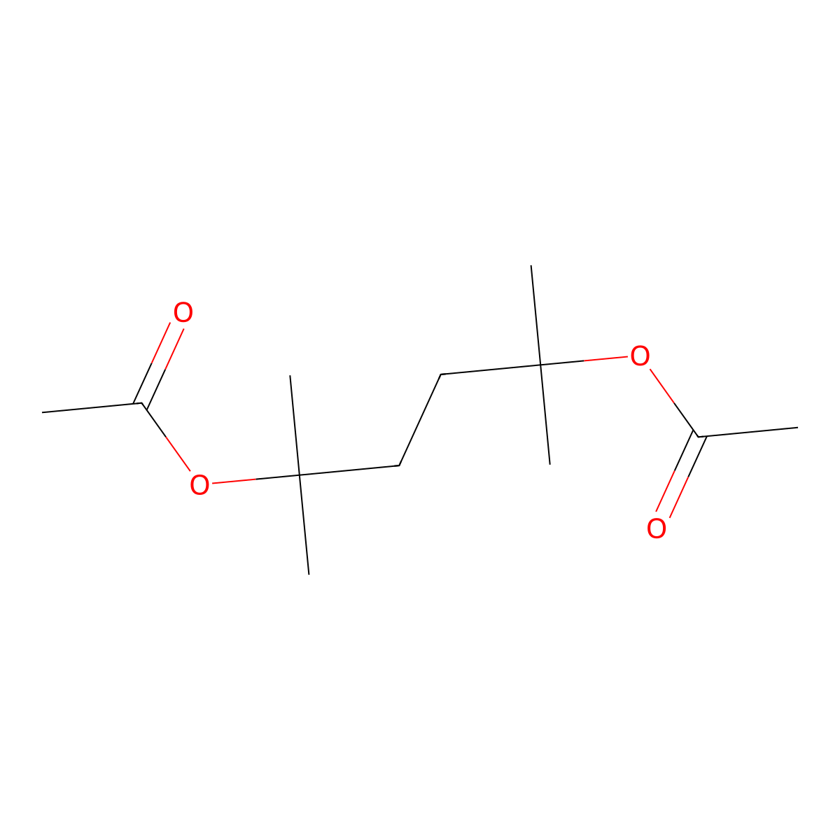 2,5-Hexanediol, 2,5-dimethyl-, 2,5-diacetate molecular structure, CAS 56323-20-7