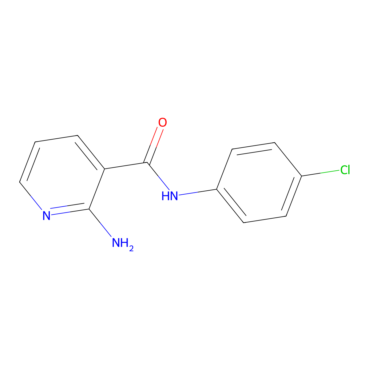 2-amino-N-(4-chlorophenyl)nicotinamide molecular structure, CAS 56329-05-6