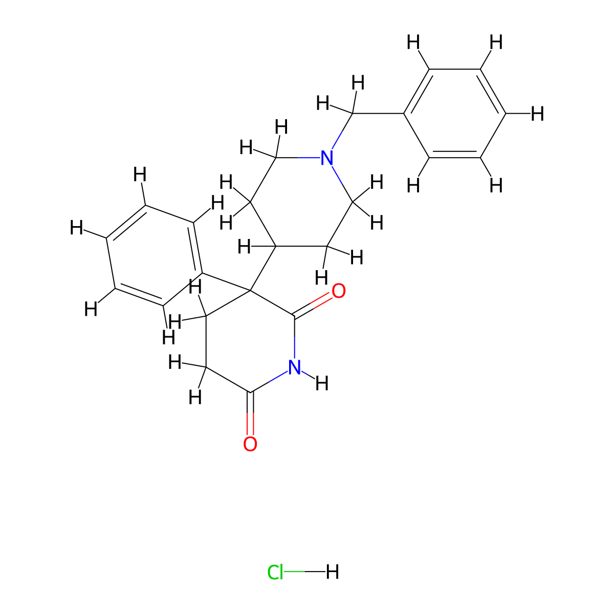 Benzetimide Hydrochloride molecular structure, CAS 5633-14-7