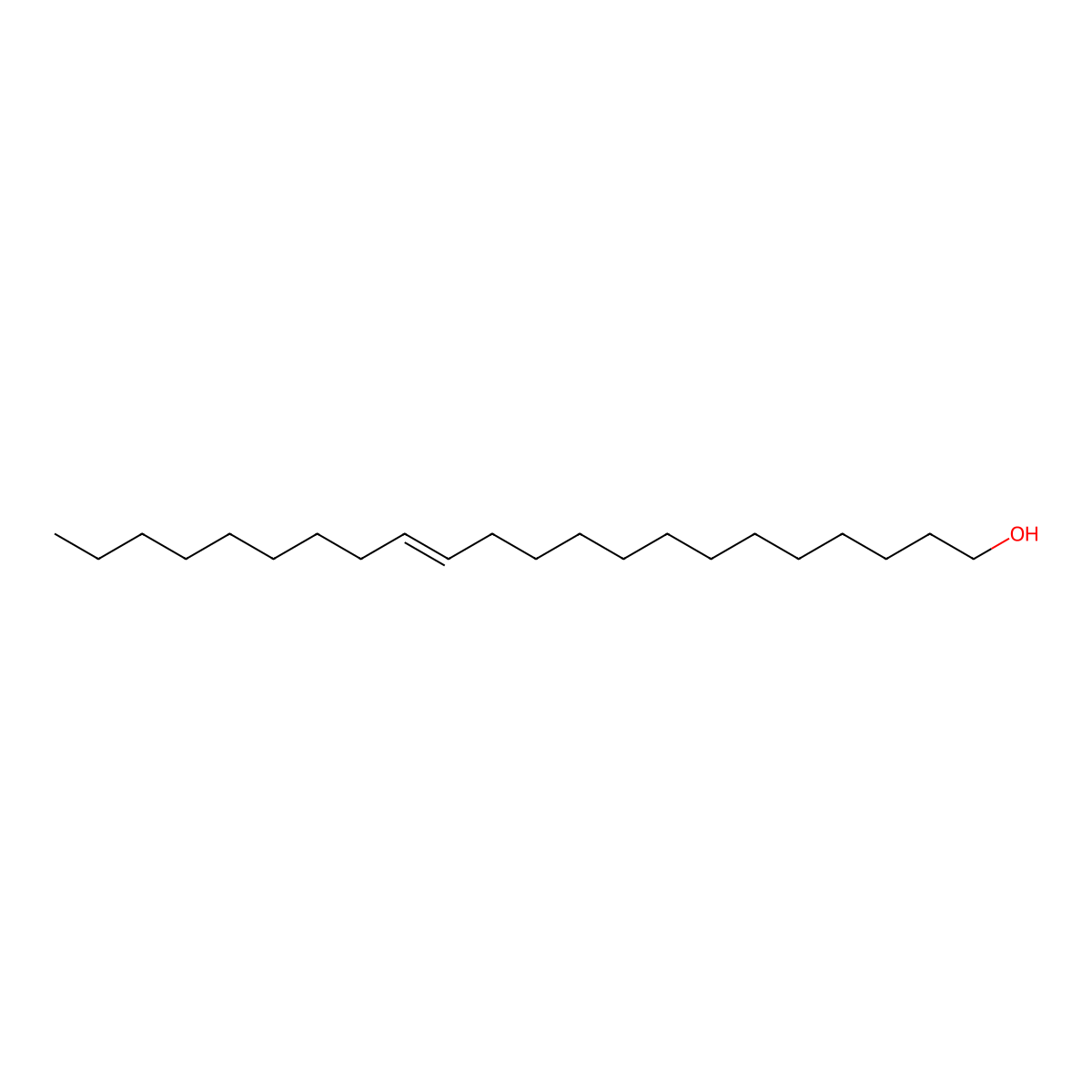 13-Docosen-1-ol, (13E)- molecular structure, CAS 5634-26-4