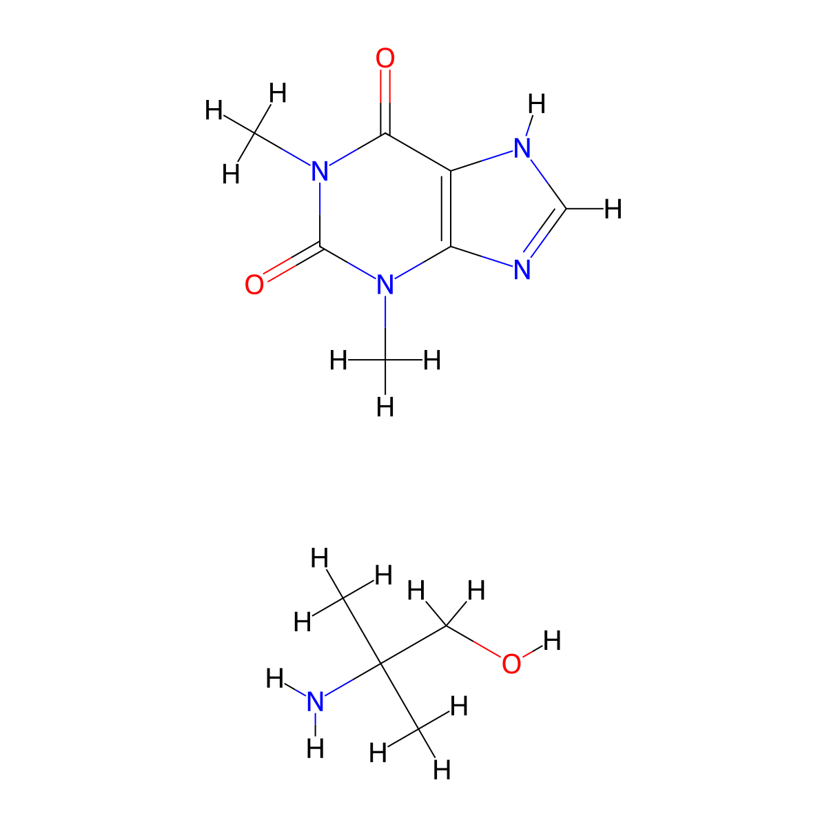 Ambuphylline molecular structure, CAS 5634-34-4