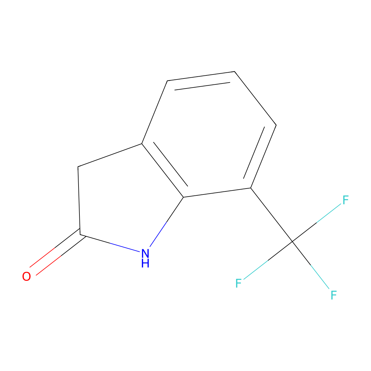 7-Trifluoromethyloxindole molecular structure, CAS 56341-40-3