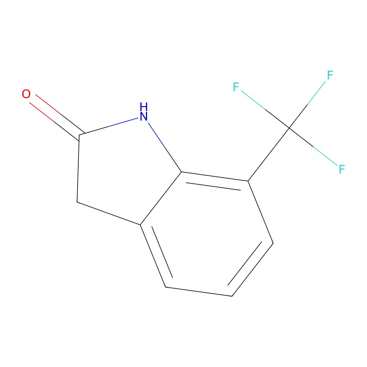 7-Trifluoromethyloxindole molecular structure, CAS 56341-40-3