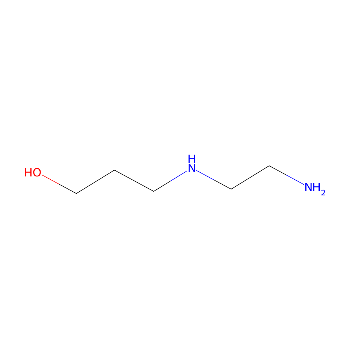 N-(3-Hydroxypropyl)ethylenediamine molecular structure, CAS 56344-32-2