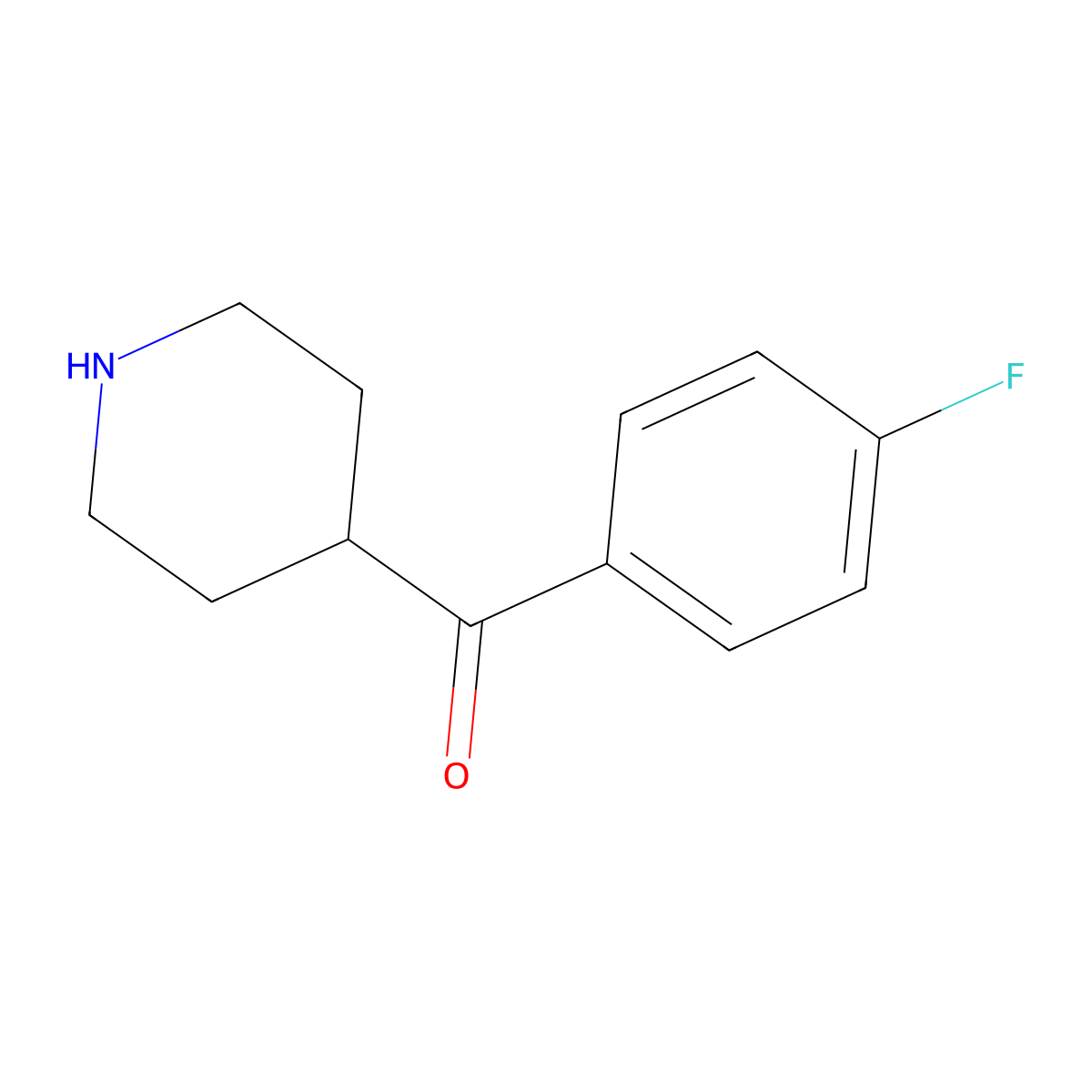 4-(4-Fluorobenzoyl)piperidine molecular structure, CAS 56346-57-7