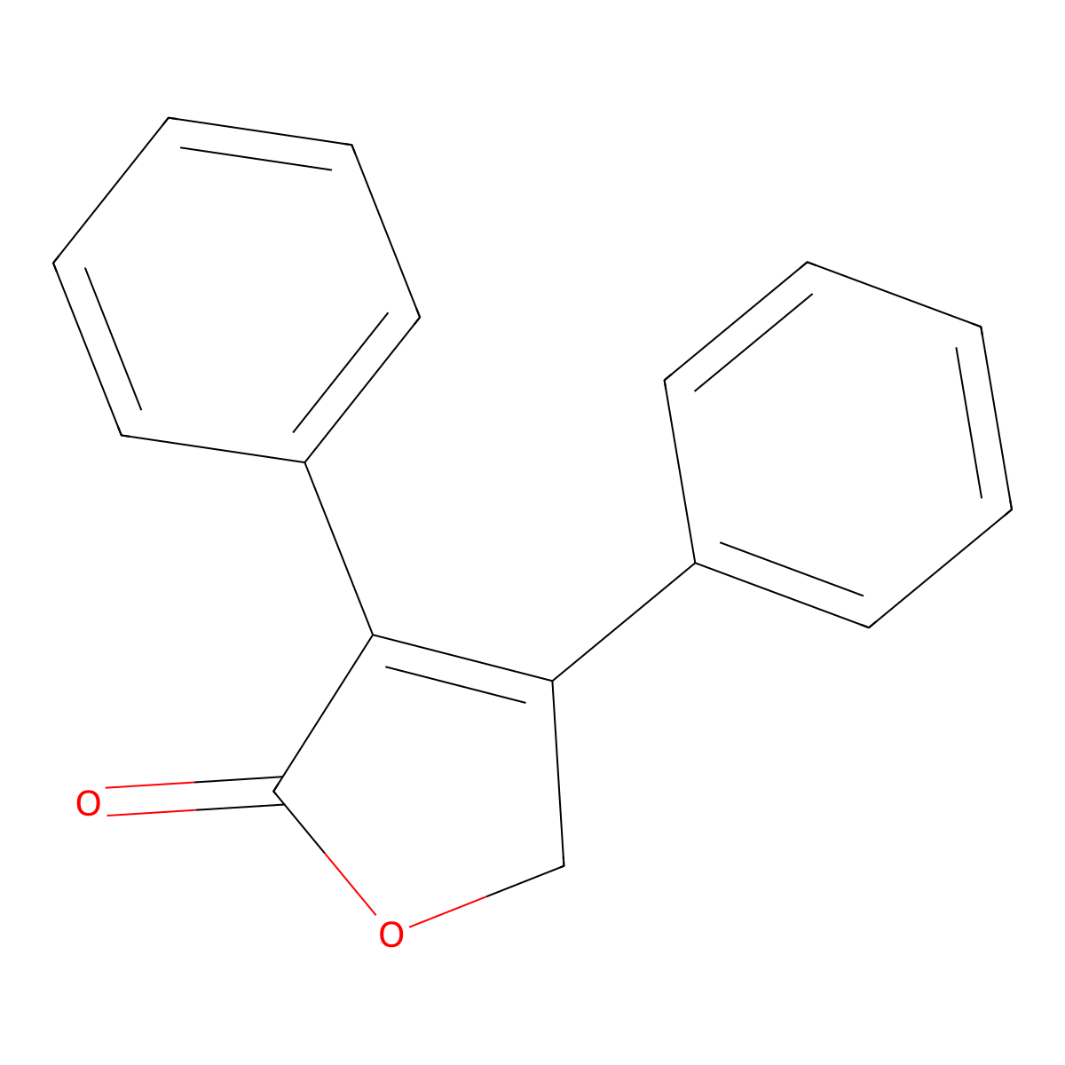 3,4-diphenyl-5H-furan-2-one molecular structure, CAS 5635-16-5