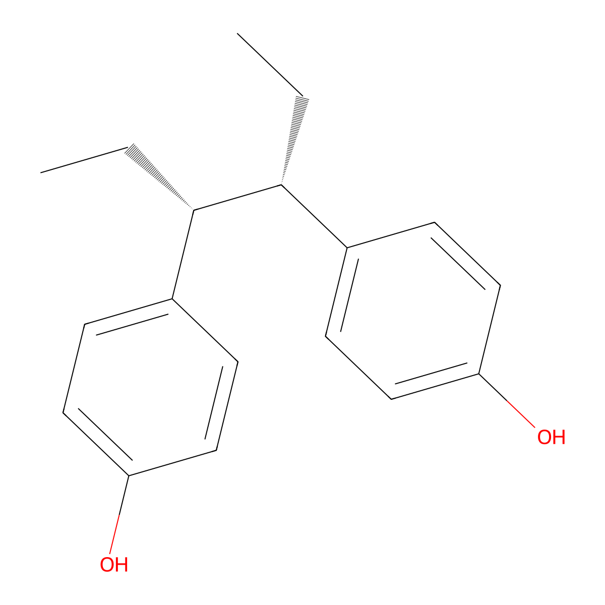 Hexestrol molecular structure, CAS 5635-50-7