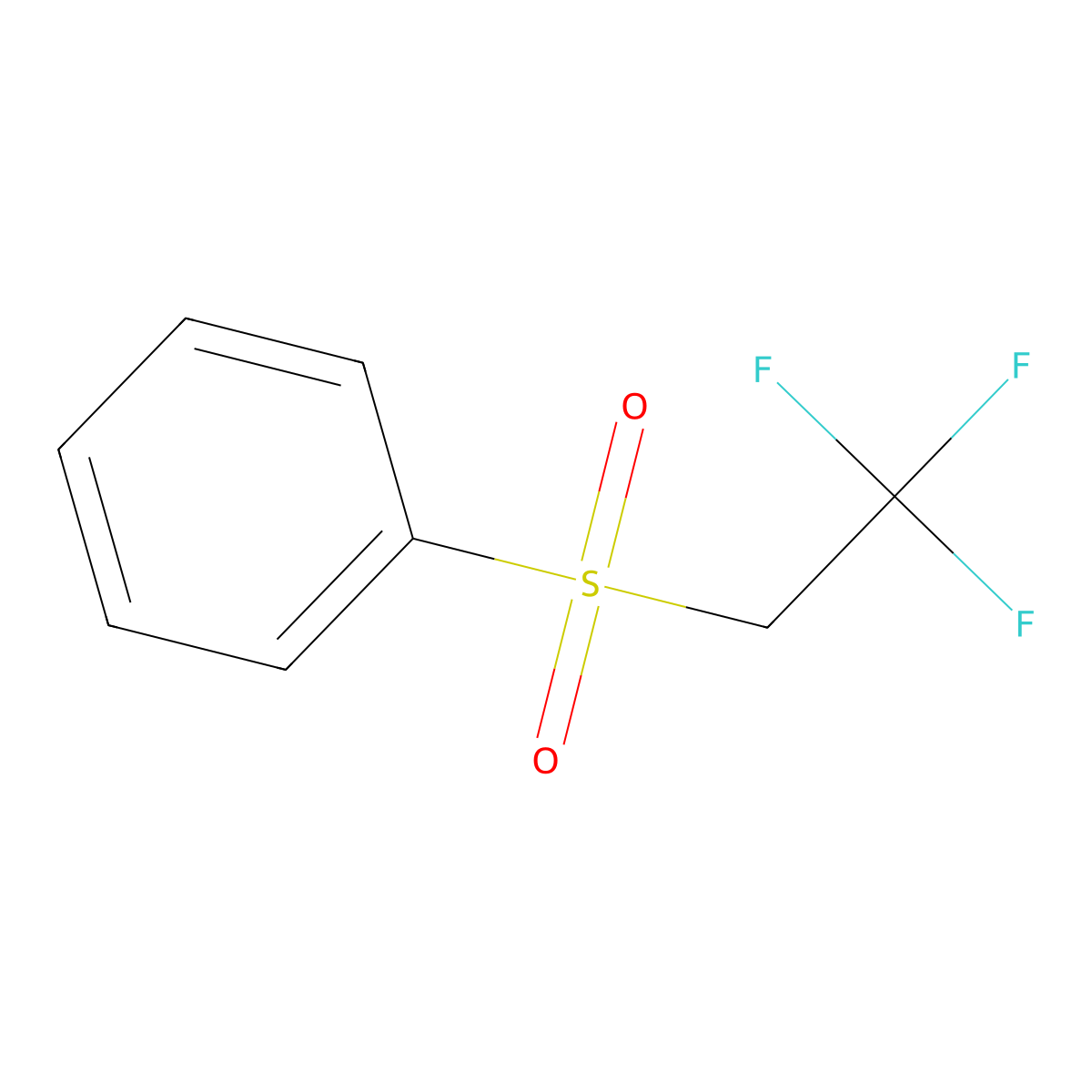 (2,2,2-Trifluoroethyl)sulfonylbenzene molecular structure, CAS 56354-44-0