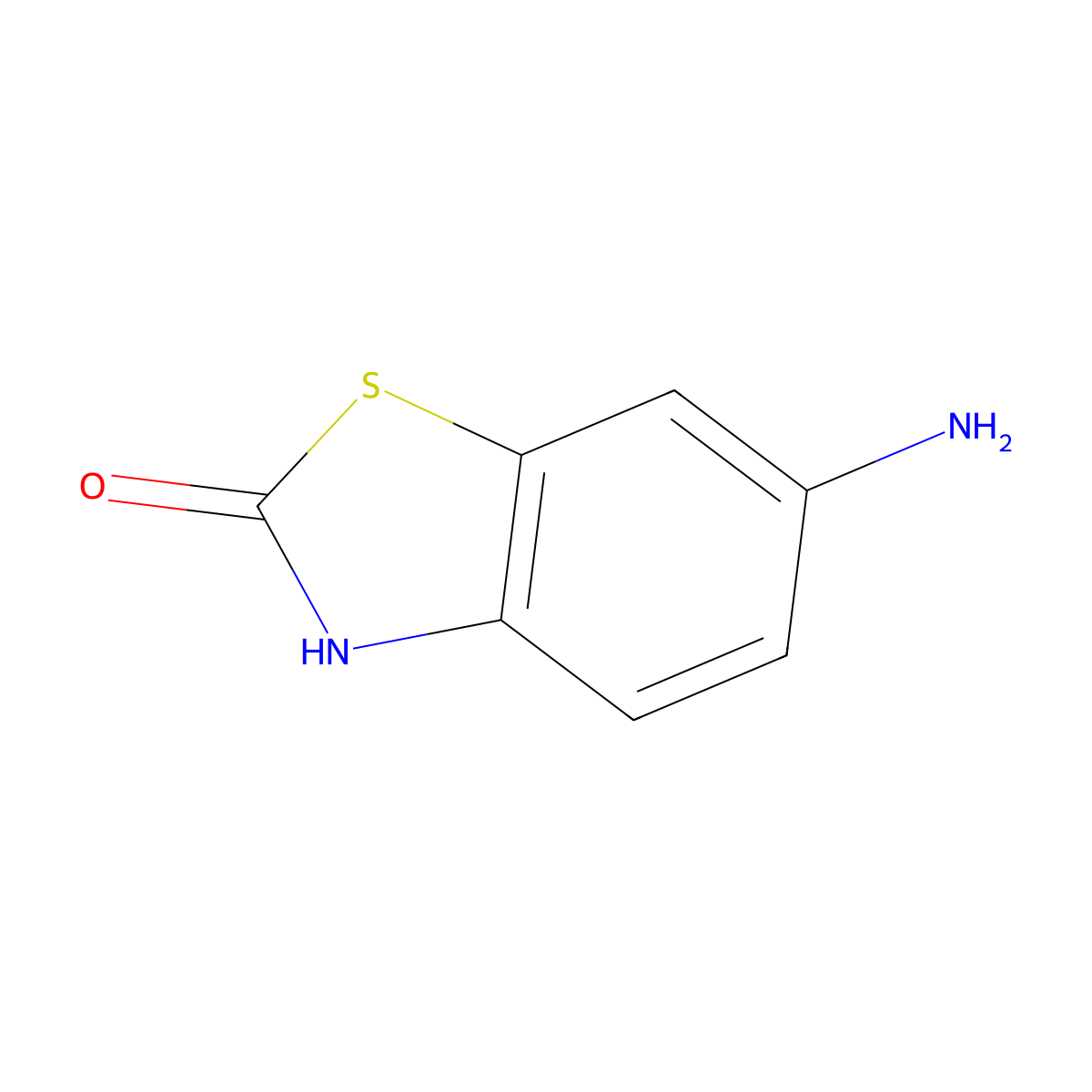 2(3H)-Benzothiazolone, 6-amino- molecular structure, CAS 56354-98-4