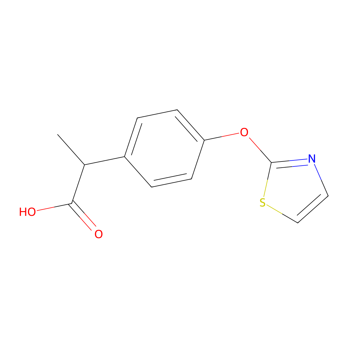 Zoliprofen molecular structure, CAS 56355-17-0