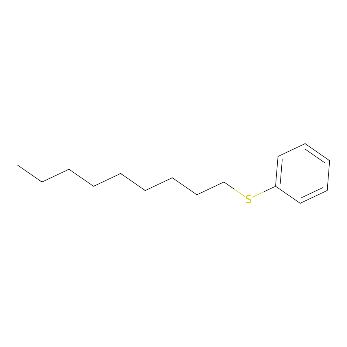 Nonyl(phenyl)sulfane molecular structure, CAS 56358-04-4