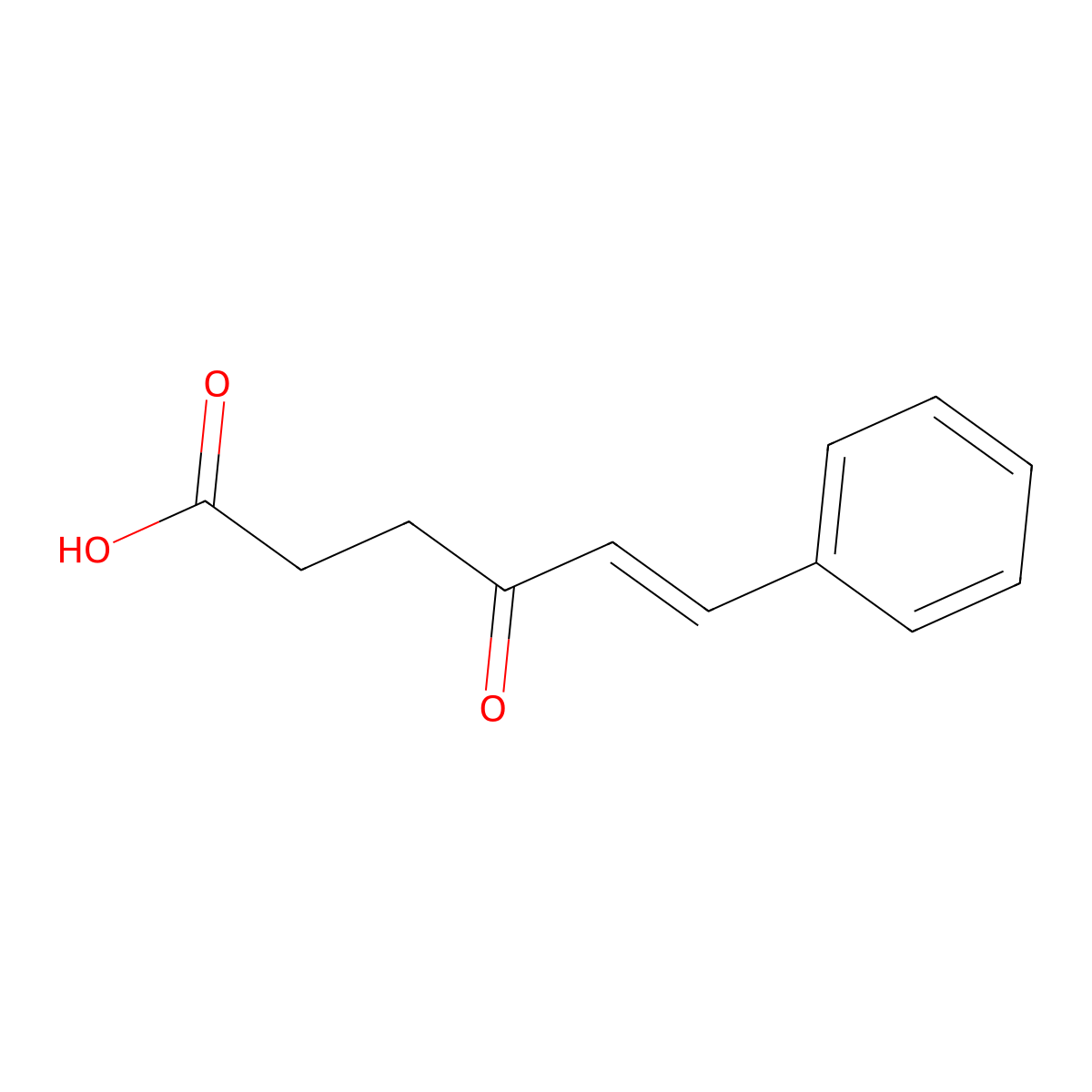 4-Oxo-6-phenylhex-5-enoic acid molecular structure, CAS 5636-68-0