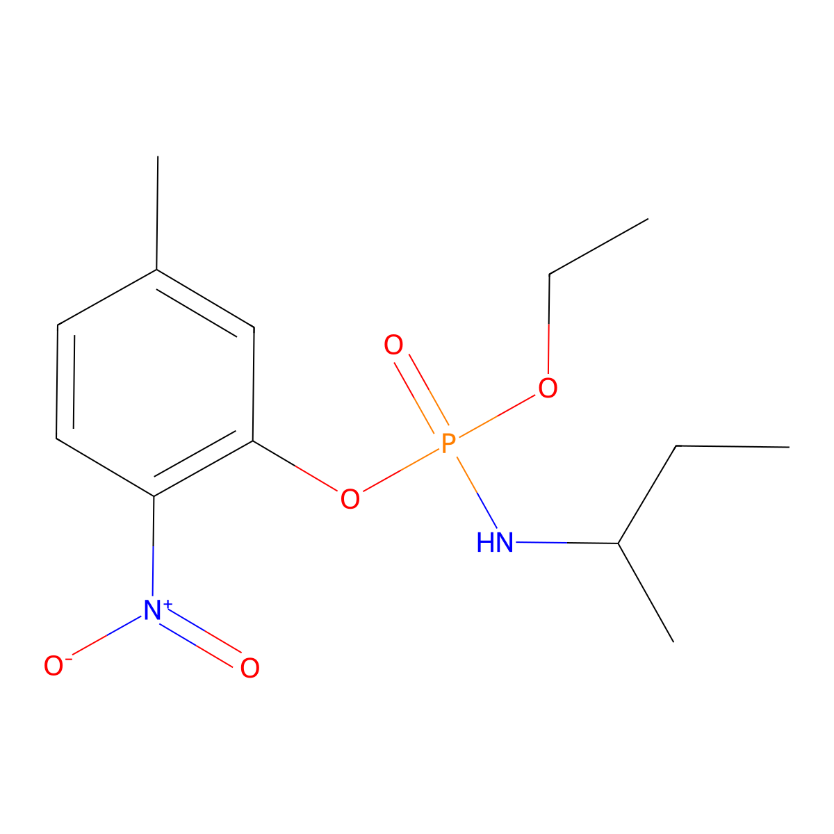 Butamifos oxon molecular structure, CAS 56362-05-1