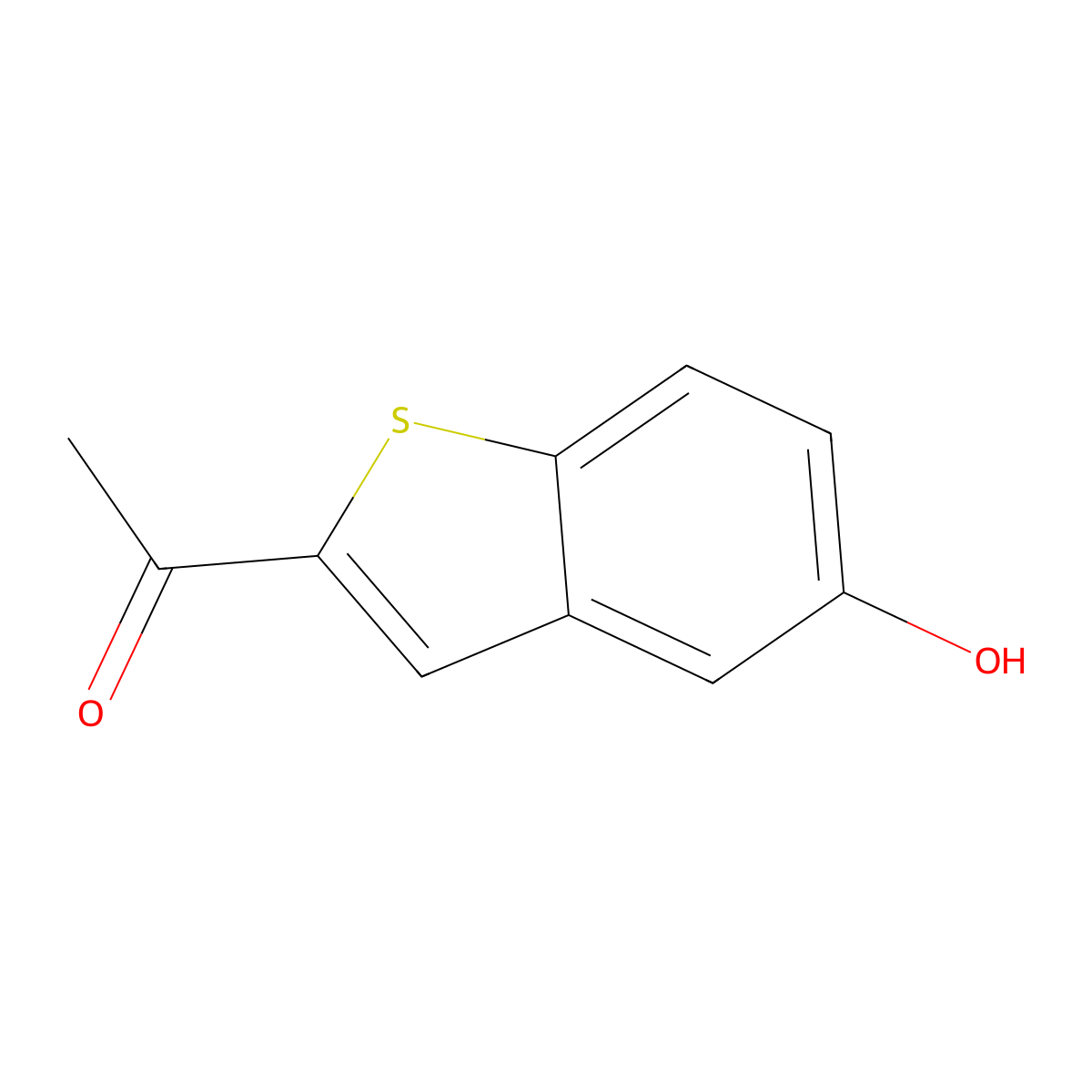 1-(5-Hydroxy-1-benzothiophen-2-yl)ethan-1-one molecular structure, CAS 56363-81-6