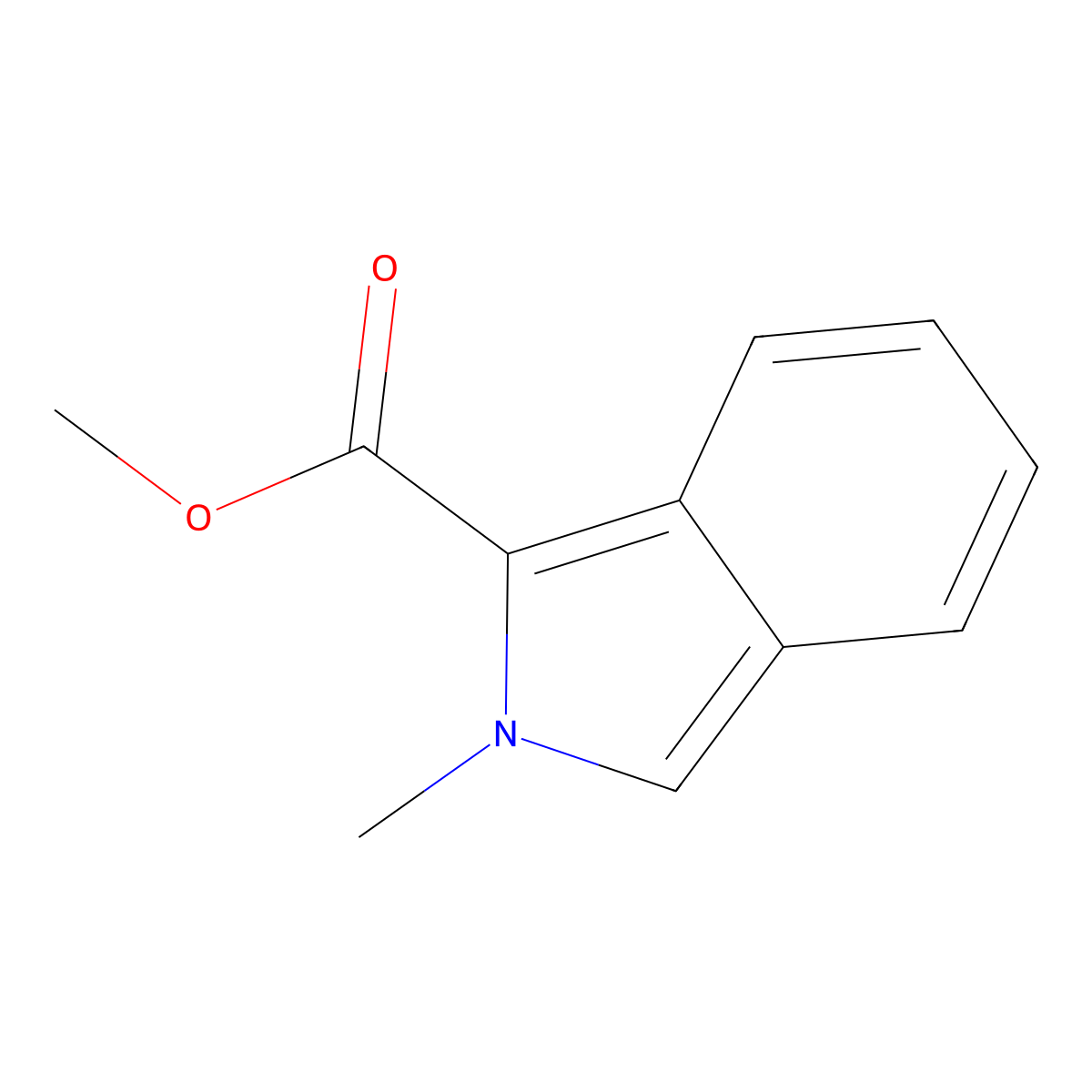 Methyl 2-methyl-2H-isoindole-1-carboxylate molecular structure, CAS 56365-72-1