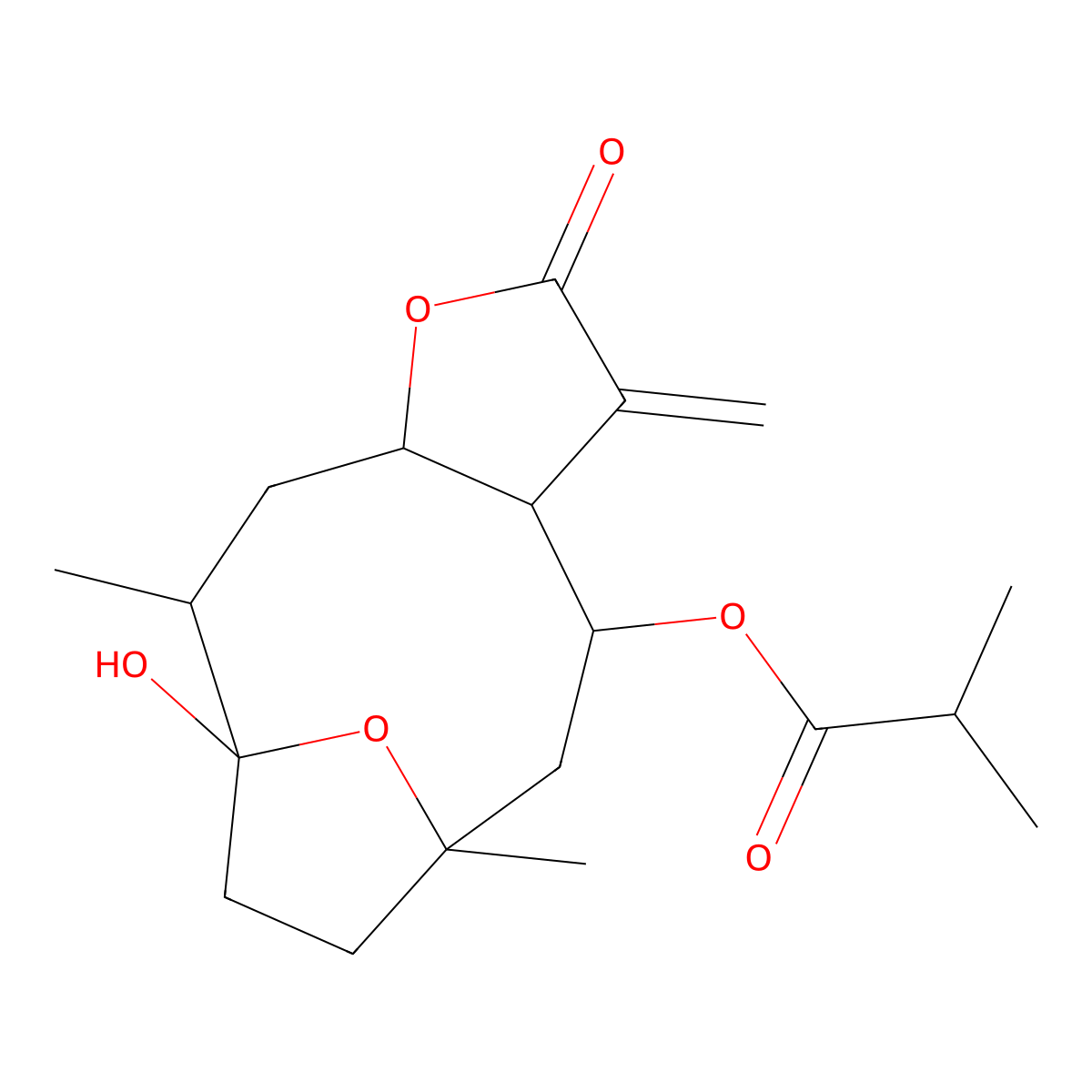 Tagitinin D molecular structure, CAS 56377-67-4