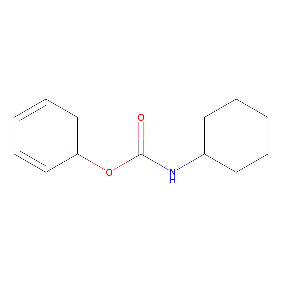 phenyl N-cyclohexylcarbamate molecular structure, CAS 56379-88-5