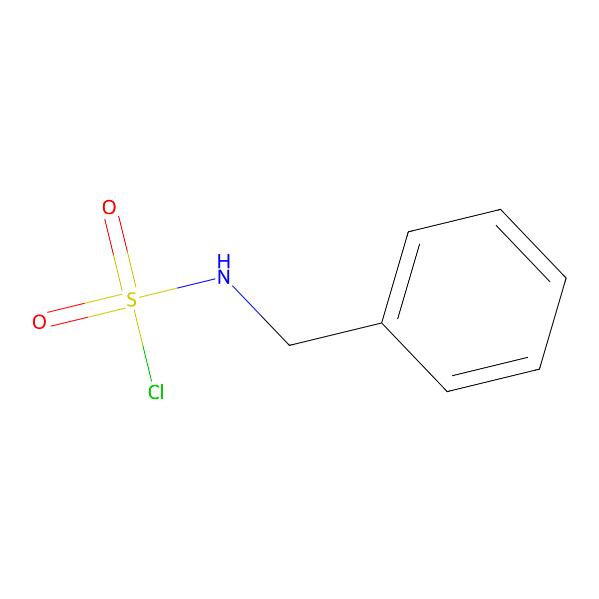 Benzylsulfamyl chloride molecular structure, CAS 56379-96-5