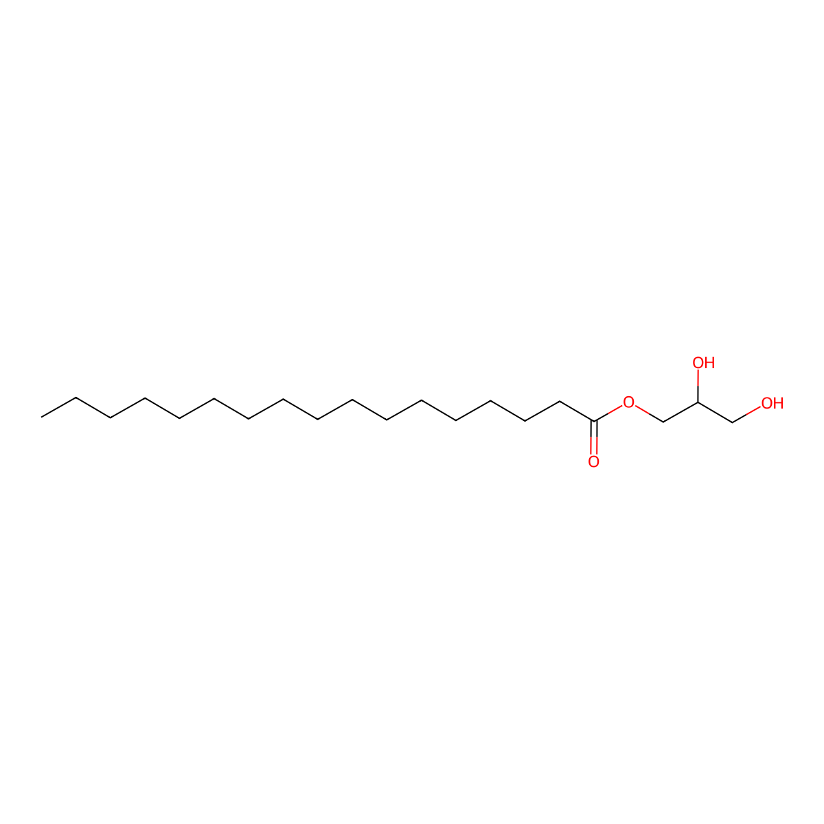 Glycerides, C14-26 molecular structure, CAS 5638-14-2