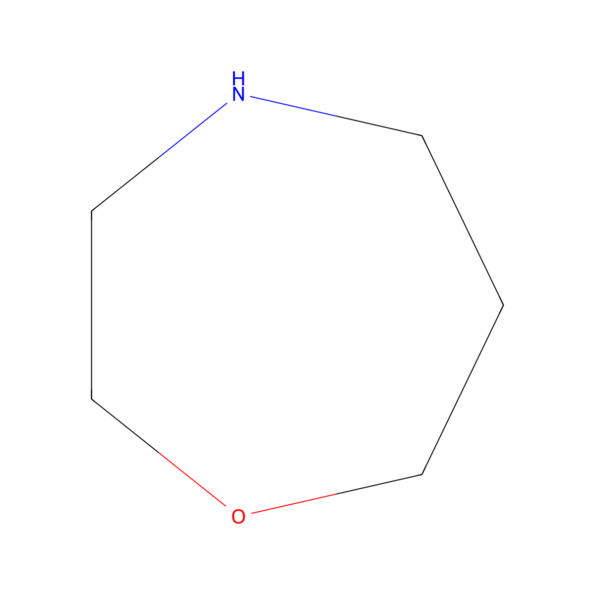 1,4-Oxazepane molecular structure, CAS 5638-60-8