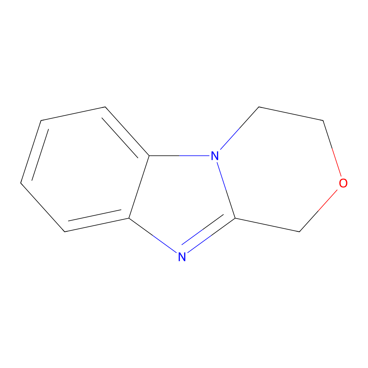 3,4-dihydro-1H-[1,4]Oxazino[4,3-a]benzimidazole molecular structure, CAS 5638-73-3