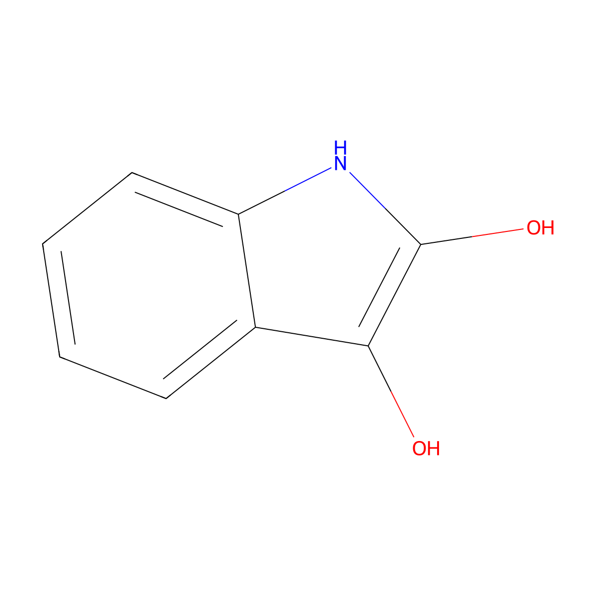 2,3-Dihydroxyindole molecular structure, CAS 5638-85-7