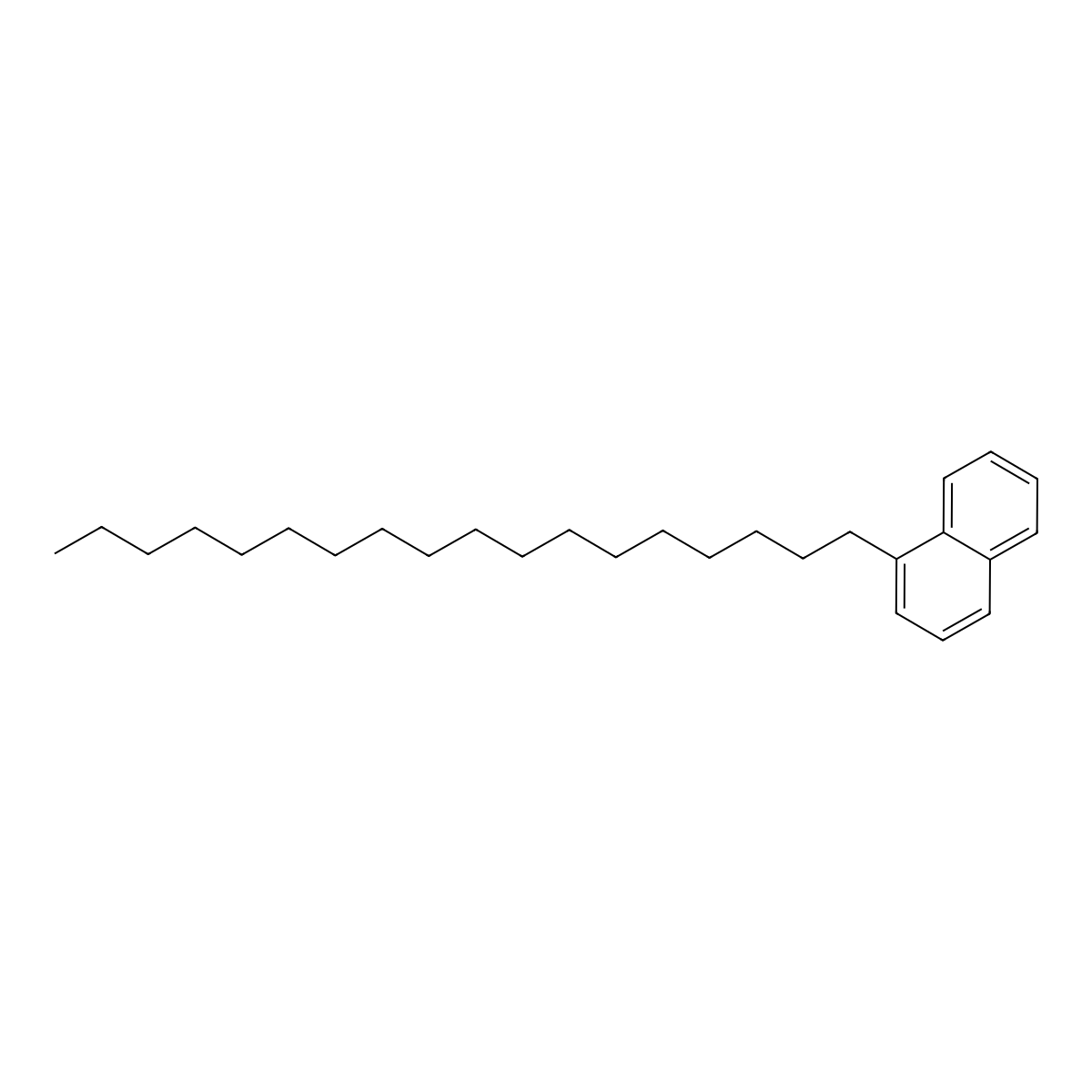 1-Octadecylnaphthalene molecular structure, CAS 56388-48-8