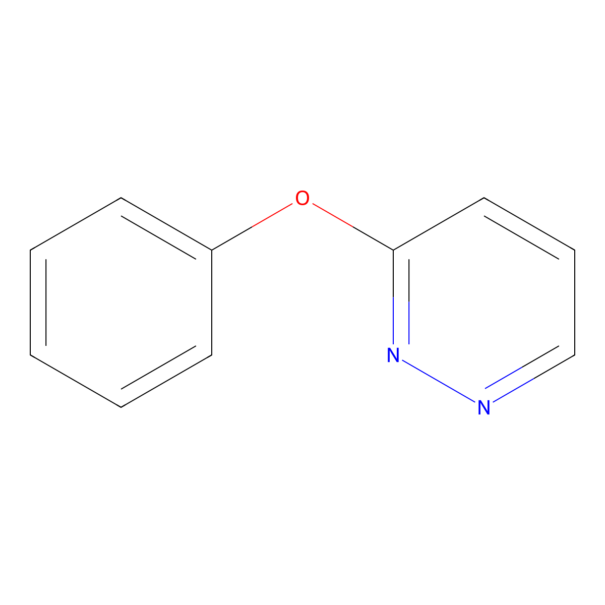 3-Phenoxypyridazine molecular structure, CAS 5639-03-2