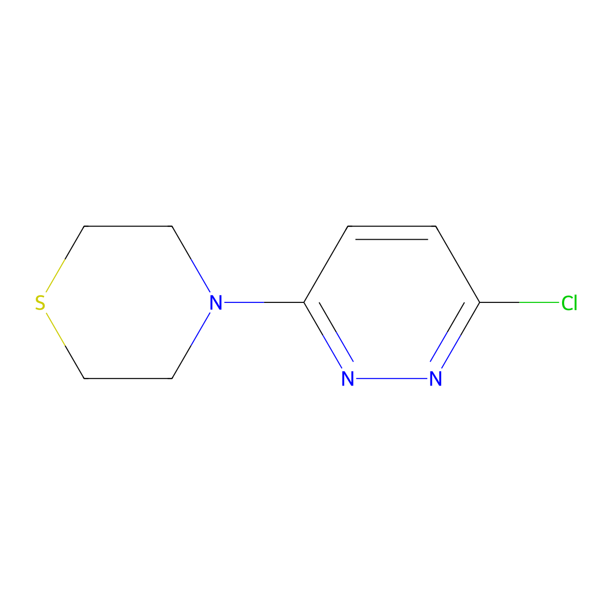4-(6-Chloropyridazin-3-yl)thiomorpholine molecular structure, CAS 56392-82-6