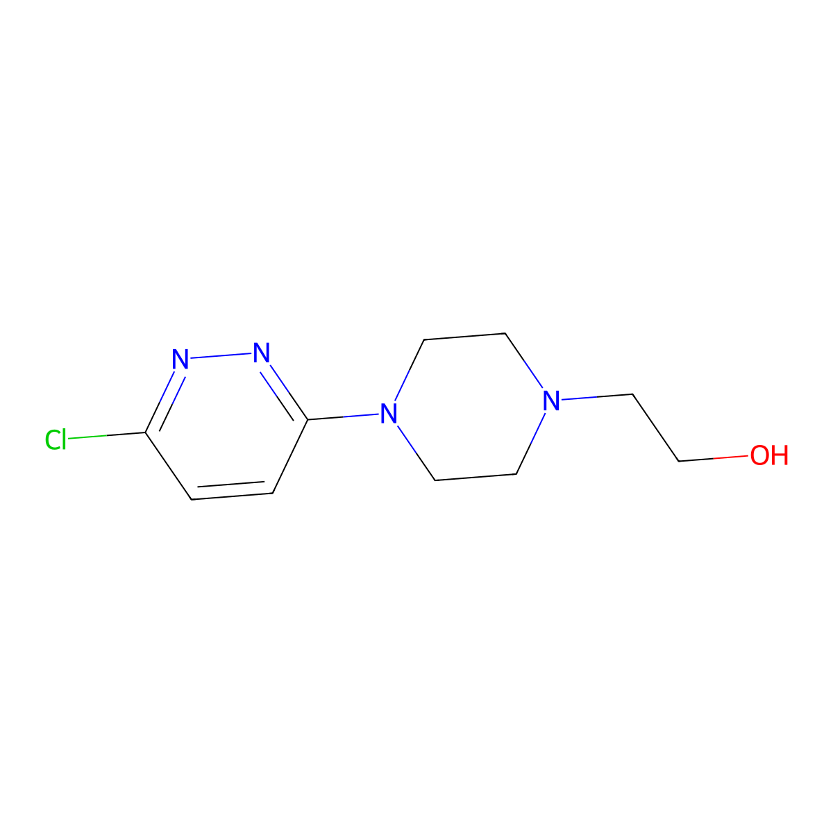 2-[4-(6-Chloropyridazin-3-yl)piperazin-1-yl]ethan-1-ol molecular structure, CAS 56392-87-1