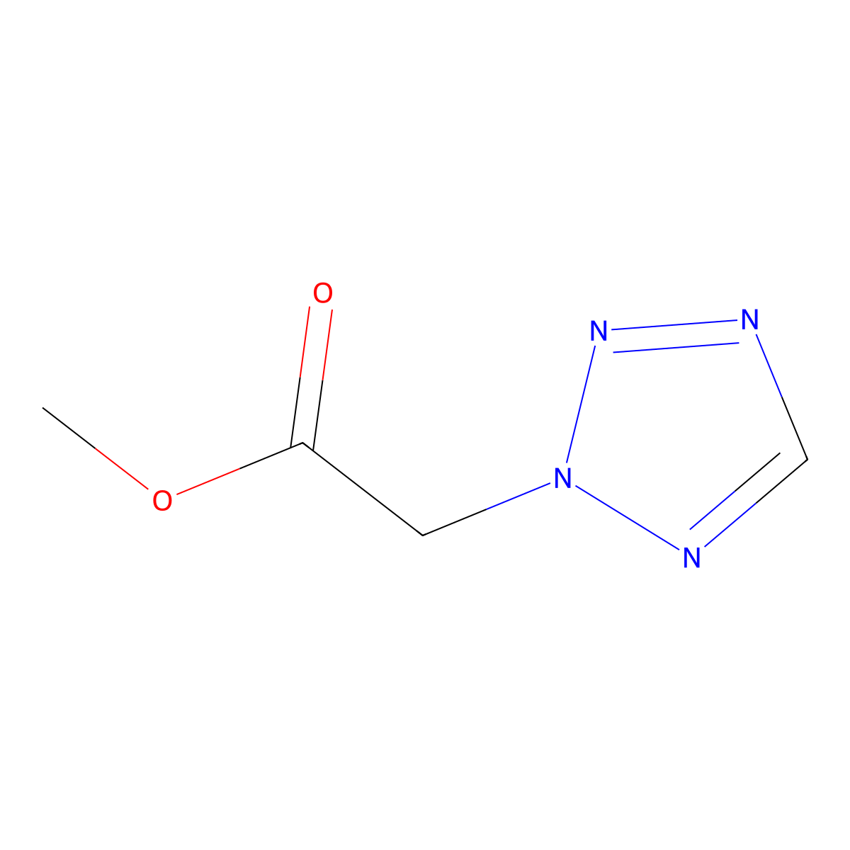 Methyl 2-(tetrazol-2-yl)acetate molecular structure, CAS 56395-21-2